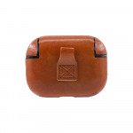 Wholesale Airpod Pro PU Leather Cover Skin for Airpod Pro Charging Case (Brown)